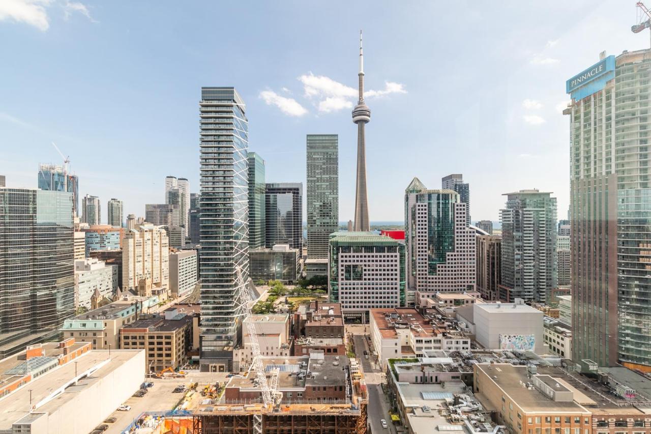 Luxury 2 Bedroom In The Heart Of Entertainment District W/ Cn Tower View 多伦多 外观 照片