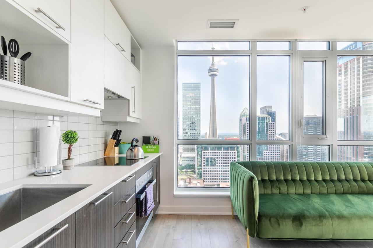Luxury 2 Bedroom In The Heart Of Entertainment District W/ Cn Tower View 多伦多 外观 照片