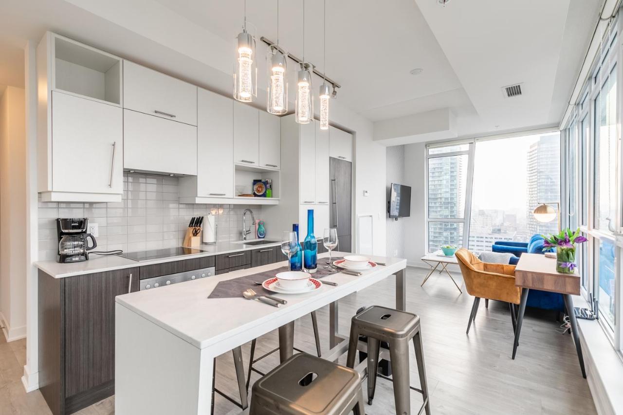 Luxury 2 Bedroom In The Heart Of Entertainment District W/ Cn Tower View 多伦多 外观 照片