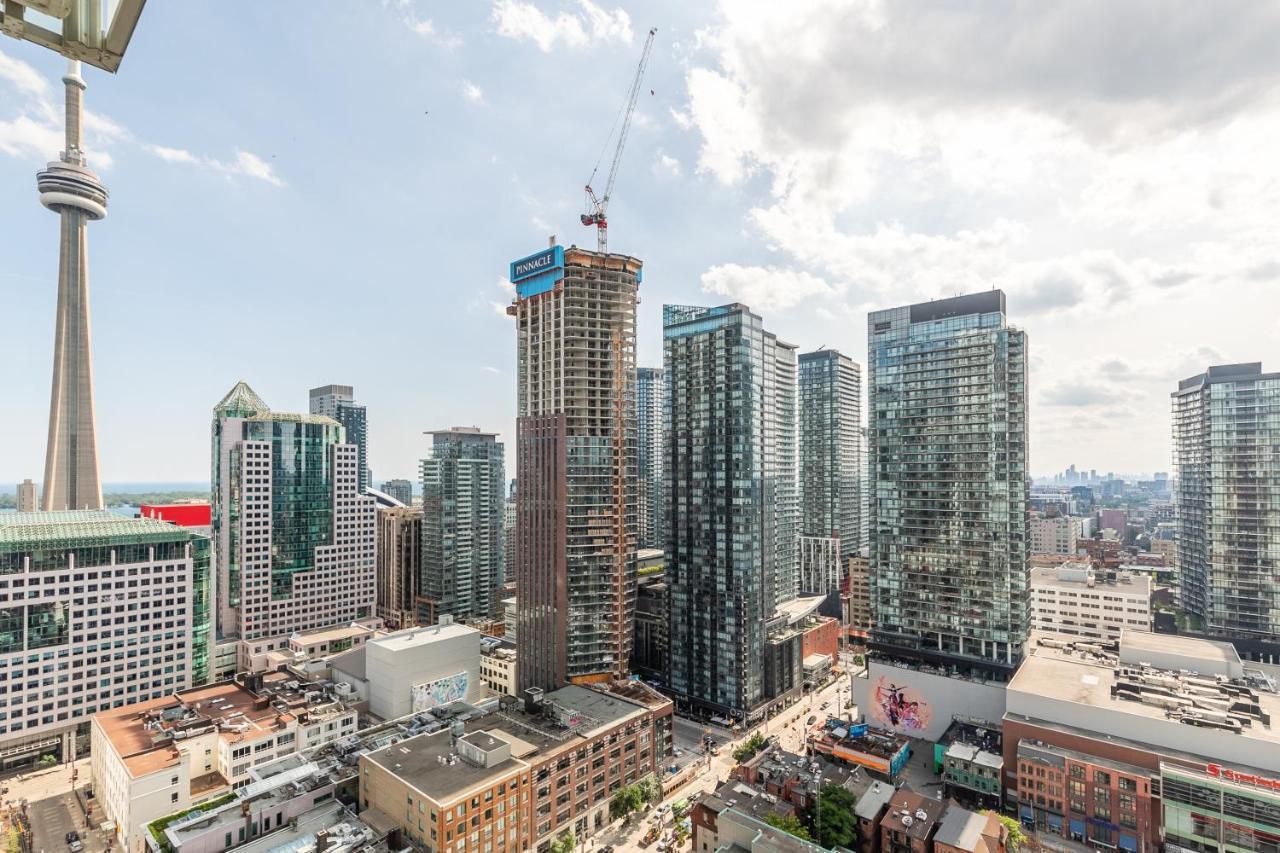 Luxury 2 Bedroom In The Heart Of Entertainment District W/ Cn Tower View 多伦多 外观 照片