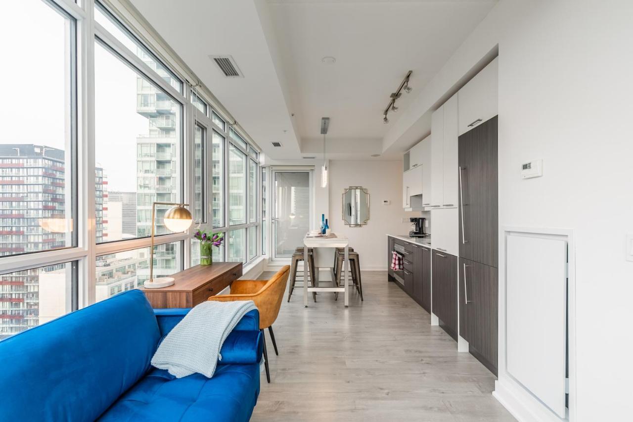 Luxury 2 Bedroom In The Heart Of Entertainment District W/ Cn Tower View 多伦多 外观 照片